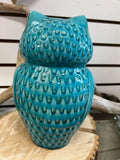 Like new from Home stagers lot! Ceramic Owl in Teal! 10.5" HIgh