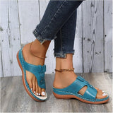 New wedge shoes for women clip toe thong sandals comfortable walking flip flops platform Soft Cushion sandals for women, Teal Sz 8
