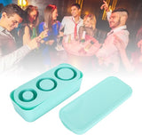 New Teal Ice Cube Tray for Stanley, Silicone Ice Cube Maker with Lid for Making 3 Hollow Cylinder Ice Cube Molds, Accessories for Stanley Cups 30-40 Oz for Chilling Cocktails,Whiskey,Drinks,Coffee