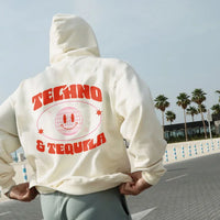 New Unisex Techno & Tequila Pullover Hoodie sz XL! Great Fabric for all seasons with stretch! Retails $76+