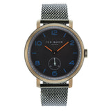 New Ted Baker TE50372004 Men's Watch 43mm stainless steel! Needs Battery! Retails $268+