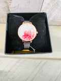 New Ted Baker Kate Flower 36mm Dial Silver Steel Mesh Women's Watch TE50005026 SD, need battery! Retails $155US+