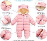 New Ultra Cozy great quality Baby Warm Snowsuit Jumpsuit Down Coat Romper Padded Onesie, Sz 12-18 Months! Fits True!