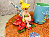 Disney Tinkerbell 2 Piece set, Includes wooden figurine & ceramic mug, home stager lot