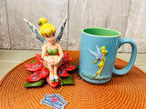 Disney Tinkerbell 2 Piece set, Includes wooden figurine & ceramic mug, home stager lot