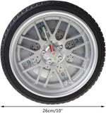 New Wall Clock Luminous Tire Garage Wall Clock 10 Inch Outer Edge Decorative Clock Mute Suitable for Bedroom Clock
