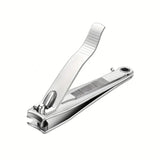 New 1pc Heavy Duty Stainless Steel Nail Clipper with Built-In File – Carbon Steel Blade