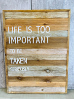 18x24" wood wall art with saying, Home Stager Lot