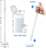 New Topo Bear Disposable Brush Holder Set with 40 Refills Disposable Cleaning System for Bathroom