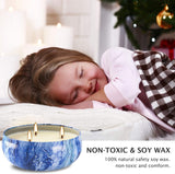 New Retails $84+ Topsics Large Citronella Candles for Indoor/Outdoor, 3 Pack, 14 oz, 3 Wick Soy Wax Candles, 80 Hours Burn Time Each! Re-use tins for plants or storage