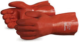 NEW Torpedo Plus Medium Gloves! Applications include fishery, automotive, maintenance, petrochemical. 12-inches long orange gloves. All styles are CFIA approved for food handling.