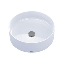 New TOTO Arvina Round Vessel 16.5-inch Bathroom Sink in Cotton White! Retails $384+