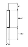 New Retails $150+ TOUCAN Staircase Iron Balusters (Box of 10) Stair Parts 1/2" Square Metal Balusters - Hollow Single Large Rectangle Staircase Spindles (Real Satin Black)