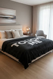 New Reversible Touch Me Don't Touch Me Plush Mood Throw Blanket, 50x60 Inch