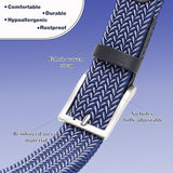 New TOUGERJOY Mens Stretch Belt, Woven Elastic Braided Web Belt Casual for Golf Hunting Pants Jeans 120 cm (48"Length)