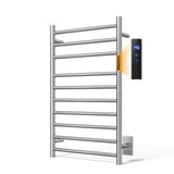 Retails $199+ New in box! 10-Bar Round Smart Towel Warmer AT5 with touch control timer, brushed nickel finish stainless steel