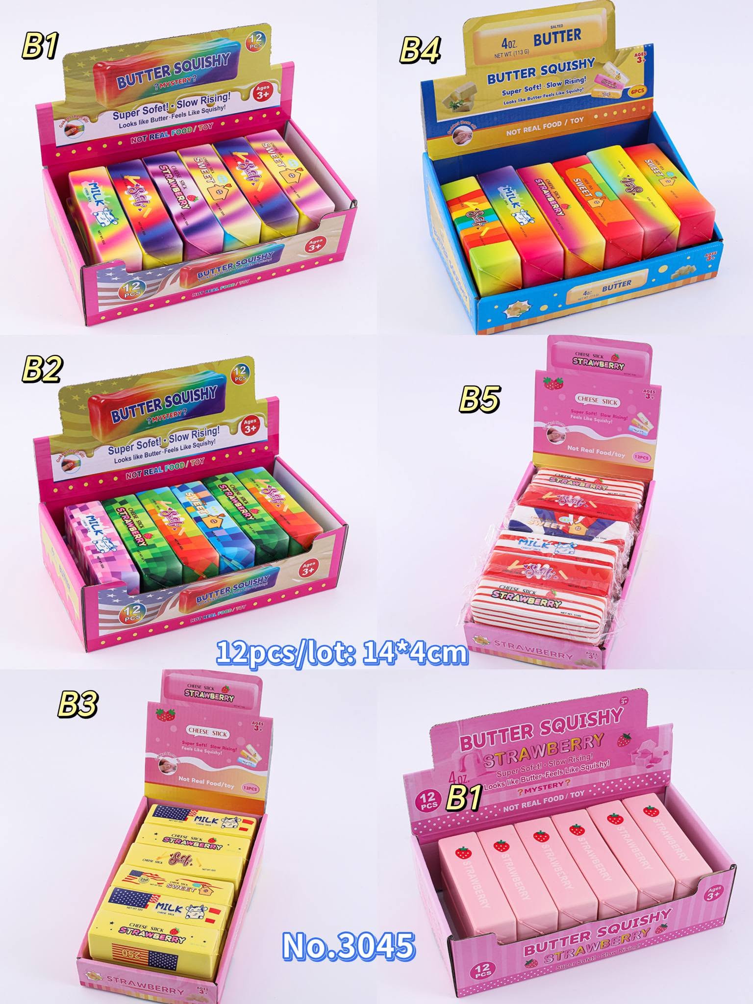 Hot sell butter toys No.304615 Style B ( 12pcs/set ) Tax included