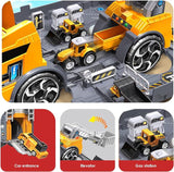 NEW Toy Cars Construction Vehicles Set, Toys for 3 Years Old Boys, Transport Car Carrier Truck with Excavator, Dumper, Bulldozer, Helicopter, etc