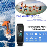 New Fitness Tracker with Blood Pressure Heart Rate Sleep Monitor, Waterproof Activity Tracker Health Watch, Step Calorie Counter Pedometer for Men and Women for Android and iOS Smartphone