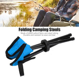 New Camping Tripod Stools, 3 Legs Folding Portable Tall Slacker Chair Lightweight Camping Tripod Seat Garden Lawn for Outdoor Hiking Hunting Fishing (Blue)