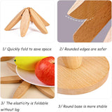 New Retails $47+ Unique Tree Shaped Beech Wood Heat Resistant Trivet Mats Set for Hot Dishes, Simply pull the leaves up off the tree to use as a trivet/mat! OURS IS BEECH WOOD