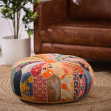 NEW Langley Street Trujillo Jowers 24'' Wide Round Abstract Pouf Ottoman - Retails for $219.99!