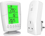 New Retails $149+ TS-2000 Programmable Wireless Thermostat Socket White LCD Home Intelligent Temperature Control Socket