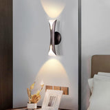 New Retails $90 Large Tubicen Modern Wall Sconce Up and Down Wall Lights 15.7" H Indoor Dimmable Mid Century Modern E12 Wall Sconces for Bedroom Living Room Home Theater Hardwired