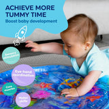 New Retails $40+ Tummy Time Water Mat, Premium Activity Center Promoting Baby Motor & Sensory Development, Inflatable Playmat Pat Visual Stimulation Gift For Infants & Toddlers