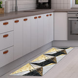 New TUOJINRUIDA Modern Geometric Runner Rug Carpet 2 Ft 7 Inch x 7 Ft 8 Inch for Hallway Indoor Non Slip Washable Rug for Kitchen Entryway Entrance Living Room Bedroom