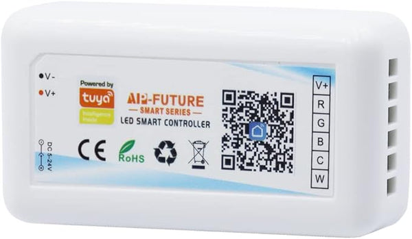 New Retails $40+ LED Strip WiFi Controller 6-Pin RGBW RGB CCT Smart Controller, 6 Pin LED Strip Dimming Actuator, DC12V-24V Controller Compatible with Tuya