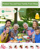 New Ultimate Wasp Trap Outdoor Hanging, Bee Traps Catcher, Wasp Deterrent Killer Insect Catcher, Non-Toxic Reusable Hornet Yellow Jacket Trap (Orange, 2 Pack)