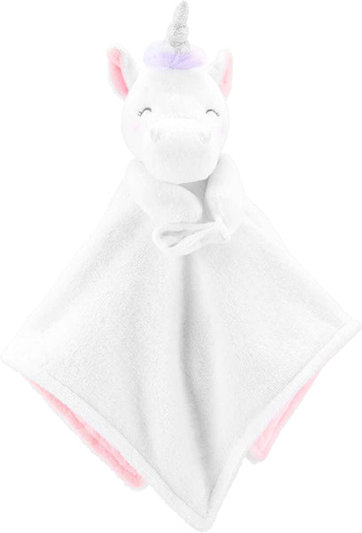 New with tags! Carter's Unicorn Security Blanket! With a silky lining and soft unicorn face, this security blanket will love baby's cuddles