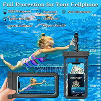 New Universal IPX8 Waterproof Anti Sinking Phone Case Water Proof Bag With Lanyard Fits All Phones Up To 7.5in, also can be used as dry bag for keys, cash, cards etc! Great for Protection & taking underwater pics! Yellow