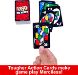 New Mattel Games UNO Show ‘em No Mercy Card Game for Kids, Adults & Family Parties and Travel with Extra Cards, Special Rules and Tougher Penalties