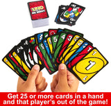 New Mattel Games UNO Show ‘em No Mercy Card Game for Kids, Adults & Family Parties and Travel with Extra Cards, Special Rules and Tougher Penalties