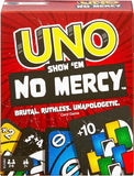 New Mattel Games UNO Show ‘em No Mercy Card Game for Kids, Adults & Family Parties and Travel with Extra Cards, Special Rules and Tougher Penalties
