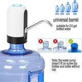New Upgraded Water Bottle Pump, GuangTouL 5 Gallon USB Charging Automatic Drinking Water Pump, Universal 2-5 Gallon Jugs Portable Electric Water Bottle Dispenser for Home Kitchen Office Camping