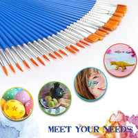 New UPINS 30 Pcs Paint Brushes,Small Brush Bulk for Detail Painting