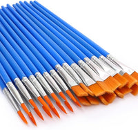 New UPINS 30 Pcs Paint Brushes,Small Brush Bulk for Detail Painting