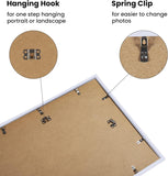 Retails $115+ New in box! upsimples 16x20 Picture Frame Set of 5,Display Pictures 11x14 with Mat or 16x20 Without Mat,Wall Gallery Poster Frames,White