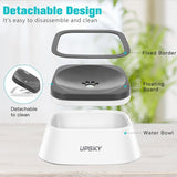 New UPSKY Dog Bowl Dog Water Bowl No-Spill Pet Water Bowl Slow Water Feeder Dog Bowl No-Slip Pet Water Dispenser 35oz Feeder Bowl for Dogs and Cats