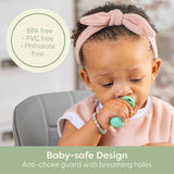 New Upward Baby Spoons 3 Pack - Baby Spoons Self Feeding 6 Months - Chewable Toddler Utensils with Anti Choke Barrier - Silicone Baby Spoons - Baby Utensils & Baby Feeding Supplies Infant First Stage