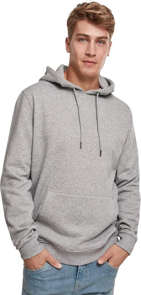 New Urban Classics Mens Basic Sweat hoodie Hooded Sweatshirt Fleece lined Grey Sz XL