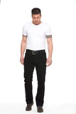 Urban Star Mens Jeans Relaxed Fit – Straight Leg Stretch Jeans for Men 42W x 31L Black - Retails $120+
