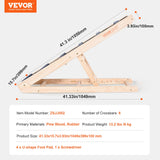 NEW Retails $150+ Large 47.2 inch VEVOR Dog Ramp, Folding Pet Ramp for Bed, Adjustable Dog Ramp for Small, Large, Old Dogs & Cats, Wooden Pet Ramp with 47.2" Long Ramp, Adjustable from 13.77" to 25.59", Suitable for Couch, Sofa, Car