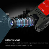 New Retails $90+ USB 1080P HD Dash Camera Car DVR Night Vision 170 Wide Angle Road Video Recorder Support ADAS Loop Recording