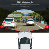 New Retails $90+ USB 1080P HD Dash Camera Car DVR Night Vision 170 Wide Angle Road Video Recorder Support ADAS Loop Recording