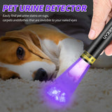 New UV Flashlight Rechargeable 395nm Black Light for Pet Urine Detection, USB - C Portable Blacklight Mini Powerful Woods Lamp LED Ultra Violet Flashlights uv for Resin Curing, Leak Detection, Travel