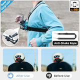 New Mobile Phone Chest Mount Harness Strap Cell Phone Holder Mount for Video Recording Bike/Kayak/Fishing/Skateboard POV/VLOG for iPhone/Samsung for GoPro Hero 11 10 9 8/Insta360/DJI Action Camera